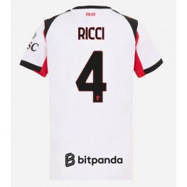 AC Milan Samuele Ricci #4 Uit tenue Dames 2025-26 Korte Mouw